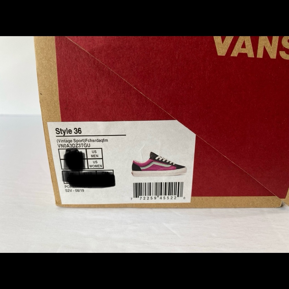 Vans Style 36 Vintage Sport Fuchsia Black Sneakers - Picture 6 of 7